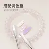 Palo para Mezclar Esmalte en Gel de Uñas Paleta de Acero Inoxidable Palo de Doble Punta Bidireccional Profesional para Mezclar Colores Herramientas de Mezcla Metálicas Suministros para Pintura
