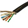 Cabo de rede móvel super flexível, cabo de rede blindado super cinco STP-CAT5E dobrável, à prova d'água, anti-corrosão por água do mar, rede