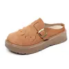 Sapatos Casuais Femininos de Verão Personalizados Estilo Birkenstock Retro, Tamancos Fechados Confortáveis e Respiráveis