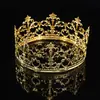 Decoración para Tarta Explosiones de Amazon Corona Dorada Plateada Corona de Cumpleaños Infantil Adorno para la Cabeza Corona de Hierro Barroca