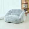 Silla individual de pelo de conejo Esponja triturada Empaque al vacío por compresión Bolsa de esponja Puf de ocio Productos transfronterizos