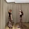 Falda Larga Mini de Leopardo con Hilo Dorado Sexy Retro Americano para Mujer Verano Temperamento Versátil Cintura Alta Delgada Línea A