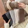 Calcetines de color liso, calcetines de algodón gruesos para mujer para invierno, calcetines de lana sin hueso hasta la pantorrilla para primavera y otoño con zapatos Birkenstock, calcetines de pelo