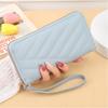 Nueva versión coreana de billetera para mujer, billetera larga para niñas, con cremallera simple, de gran capacidad, con múltiples tarjetas, al por mayor