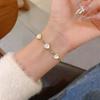 Nuevo brazalete de conejo de cerámica lindo color macarrón crema infantil lindo reduce la edad hecho a mano brazalete elástico