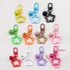 Chaveiro de Liga Colorida Cor de Doce Estrela de Cinco Pontas Sino Contas Pingente para Capa de Fone de Ouvido Decoração de Casal
