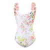 Mais Vendidos em Estoque Maiô Retro Peça Única Europeu e Americano Costas Nuas Saia Florida Maiô Feminino Transfronteiriço Chiffon Saia Atacado Emagrecedor