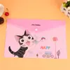Fabricante de Bolsa de Arquivo Snap-on para Gatinhos Fofos em Diferentes Cores Bolsa de Arquivo PP Bolsa de Informações Pode Ser Impressa com Logotipo