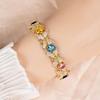 Pulsera de Mariposa Color Zircón Rosa Tesoro para Mujer Estilo Ins Nicho Lujo Ligero Temperamento Alta Calidad Fresca Pulsera para Novia Venta al por Mayor