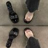 Zapatos de Plataforma Impermeables con Tacón Grueso de Cristal Transparente Sexy para Pasarela de Discoteca para Mujeres para Usar Afuera Nuevo Estilo 2025