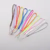 Cordón de nailon colorido para teléfono móvil, corto, cordón para vaso de agua, cuerda de muñeca antipérdida para ventilador pequeño, cuerda de nudo de pino, bandolera para walkie-talkie