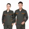 Traje de trabalho de verão CVC de manga curta para homens, respirável, resistente ao desgaste, top fino de manga comprida, roupas para oficina de fábrica