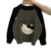 Conjunto de Otoño e Invierno para Niñas 2026 Nuevo Estilo Coreano Suéter de Punto Grueso para Niños con Forro de Felpa Pantalones de Cuero de Invierno Conjunto de Dos Piezas Moderno