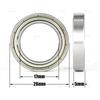 Fabricante em estoque miniatura profunda groove bola rolamento de parede fina 6803ZZ 6803 rolamento para casa robô fechadura inteligente