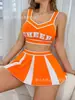 Lencería Sexy de Nuevo Estilo Europea y Americana Transfronteriza Animadora Fútbol Rendimiento Juego de Rol Atuendo Dulce y Sexy para Mujeres