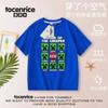 Explosões Meu Mundo Camiseta Manga Curta 2024 Novo Verão Infantil Algodão Top Infantil Estilo Ocidental terno T