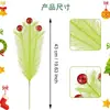 Árvore de Natal de Galhos com 3 Pontas Transfronteiriça Elfo Verde Monstro Peludo Decoração Pampas de Natal Decoração de Bola de Natal Grama de Cana