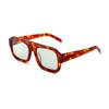 Gafas de sol de moda europeas y americanas, gafas de sol retro de montura grande para mujer, comercio electrónico transfronterizo, gafas de sol clásicas de caja, montura de placa de alta calidad