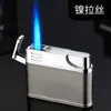 Isqueiro de metal reto e colorido Paili PL173, personalidade, à prova de vento, para cigarros, ignição por um toque, inflável