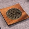 Base de Madera de Nogal para Tetera, Soporte Doméstico para Tetera, Posavasos, Alfombrilla de Té, Accesorios para Ceremonia del Té, Soporte para Tetera, Accesorios para Juego de Té Kung Fu, Mesa de Té