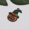 Nuevos aretes colgantes de aleación de oro galvanizado de alta calidad de calabaza fantasma de Halloween DIY, colgante, llavero, accesorios