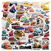 50 Adesivos de Citações Inspiradoras de Carros Desenho Animado Grafite Decoração para Computador Skate Capa de Celular Adesivos à Prova d'Água