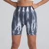 Pantalones de Fitness Arcoíris Tie-Dye Llama para Mujer Ajustados de Entrenamiento Deportivos Aurora Correr Cintura Alta Cadera de Durazno Pantalones Cortos de Yoga