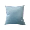 Amazon Transfronterizo Cojín Sencillo de Terciopelo Color Sólido Cojín Ligero de Lujo para Sofá del Hogar Funda para Cojín de Respaldo de Oficina