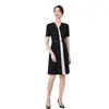 Vestido de manga corta Ai Shangchen para mujer 2024 Nuevo Elegante Falda Blanca y Negra de Mujer Moda Falda Ajustada de Verano Casual