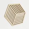 Mantel Aislante de Calor Posavasos de Madera Creativo Hueco Rodajas de Madera de Olmo 24 Artesanías Transfronterizas de Amazon Plato de Cena
