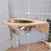 Cama para Gatos Espacial Colgante Marco de Escalada Pequeño para Gatos Jaula de Gato para Pared Escalera Plataforma con Resorte Accesorios para Villa de Gato Colgante