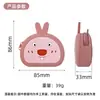 Porta-moedas de Silicone de Panda de Desenho Animado Bolsa Mini de Menina Fofa Bolsa Infantil Em Estoque Bolsa Pequena de Silicone Personalizável