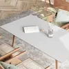 Tapete de Mesa de Couro Cor Sólida Mesa de Jantar Pad de Mesa de Alta Qualidade Resistente a Manchas Impermeável à Prova de Óleo Anti-Escaldante Isolamento Térmico Pad de Mesa para Estudante