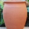 Maceta de terracota transpirable sin esmaltar color rojo buganvilia maceta grande de barro sin esmaltar rosa maceta de cerámica de tubo alto maceta para suculentas y pilas viejas