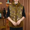 Chaleco Jacket de Lana Cálido con Forro de Invierno para Mamá, Chaleco sin Mangas de Moda para Señoras Mayores, Abuelas, Ropa Tang para Mujeres de Mediana Edad y Mayores