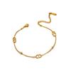 Collar de Acero de Titanio 2023 para Mujer Letra Dd Cadena de Perlas Ladrillo Nariz de Cerdo Cadena para Clavícula Cadena Casual de Aroma Pequeño