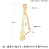 Hebilla de Seguridad de Plata de Ley S925 Hebilla de Clip para Hombres y Mujeres Hebilla de Semilla de Melón de Jade Hetian Accesorios DIY Cabezal de Hebilla Colgante de Jade
