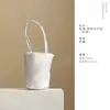 Bolsa de almacenamiento para juego de té de algodón tejido, bolsa cilíndrica gruesa para viaje, bolsa de ceremonia de té de tamaño grande para maestros de té