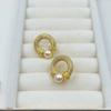 Pendientes Qingdao con incrustaciones de cobre y circonita, ágata verde natural, ágata roja, pin de plata s925 para mujer, pendientes de moda versátiles de alta gama