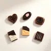 Accesorios de Resina de Chocolate con Nueces Simuladas, Llavero DIY de Pegamento Cremoso, Funda de Teléfono Hecha a Mano, Accesorios para el Cabello, Cuerda para el Cabello al por Mayor