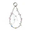 Cadena para Teléfono de Cristal en Forma de Gota de Agua de Lujo Ligero y de Gama Alta Colgante de Borla Accesorio Colgante para Bolso Llavero Adorno
