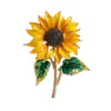Broche de Flor de Girasol de Moda Elegante Nuevo Pin Creativo de Flor de Planta Joyería Accesorios para Suéter Chaqueta