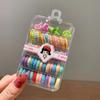 Versión coreana del juego de combinación de horquillas para el cabello para niños con banda de goma, no daña el pulgar, banda para el cabello, cuerda para atar al bebé, banda de goma