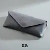 Estuche para Gafas Suministro Directo del Fabricante Estuche Tipo Sobre con Borde Oleoso de PU Estuche para Lentes Ópticas Caja de Almacenamiento para Gafas de Sol Se Puede Imprimir con L