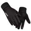 Luvas de inverno para homens, forradas com fleece, antiderrapantes, à prova de vento, adequadas para esportes ao ar livre e ciclismo, compatíveis com touchscreen, camurça, quentes, para mulheres, atacado, adulto