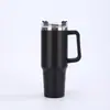 Taza de Coche Transfronteriza Generación 40 oz Gran Capacidad Acero Inoxidable 304 Taza de Hielo Portátil Asa de Coche Taza Termo