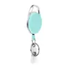 Macaron Oval aleación de zinc elástico reforzado color sólido retráctil llavero de tarjeta de identificación Doctor Enfermera hebilla de fácil extracción
