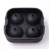 Fabricante recomenda bola de silicone com quatro furos, bola de gelo redonda com quatro furos, forma de gelo criativa caixa de gelo, suprimentos de bandeja de cubo de gelo de silicone
