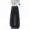 Novedades Otoño 2026: Pantalones Casuales Sueltos con Cordón de Raya Vertical Estilo Old Money para Hombre, Pantalones Largos Sueltos Tallas Grandes, Modernos