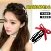 Peine negro clip BB peine invertido pasador de pelo corona alta cabeza de princesa pequeño artefacto para pelos sueltos clip para flequillo lateral accesorio para el cabello